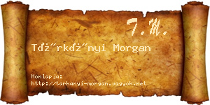 Tárkányi Morgan névjegykártya